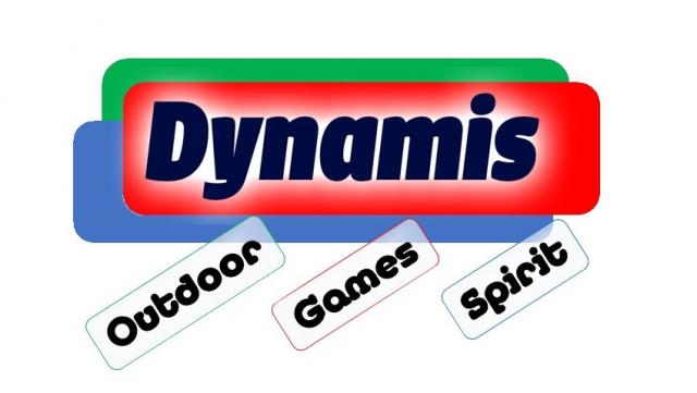 Dynamis Schriftzug 3fach leben mit Hintergrund kleiner