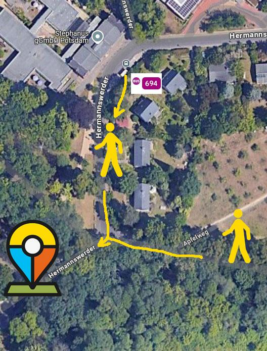 nsp anfahrt parkplatz fussweg googlemaps