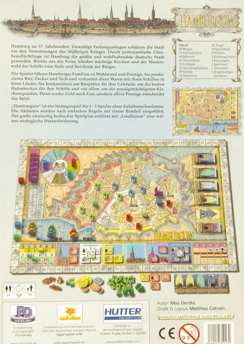 Hamburgum Brettspiel Rückseite