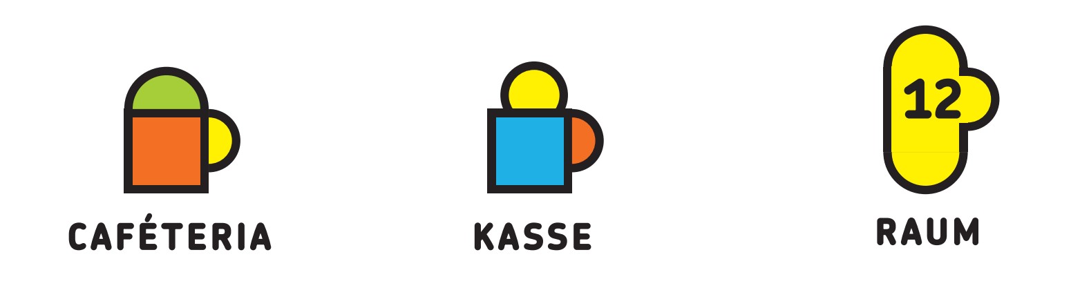 Logos NSP Cafeteria Kasse Raum